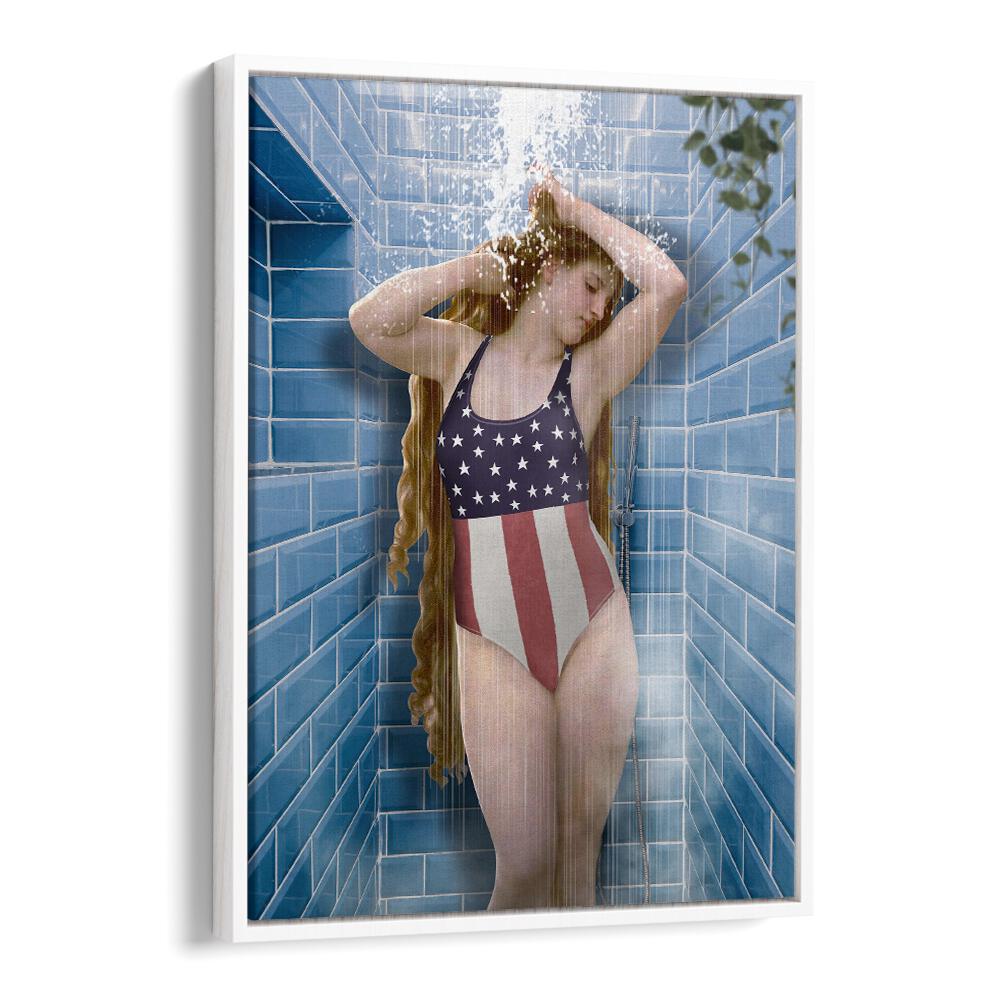 Transform your space with BEAUTY IN SHOWER, ALTERED ART PRINTS by Dikhotomy, perfect for enhancing your bath experience.
