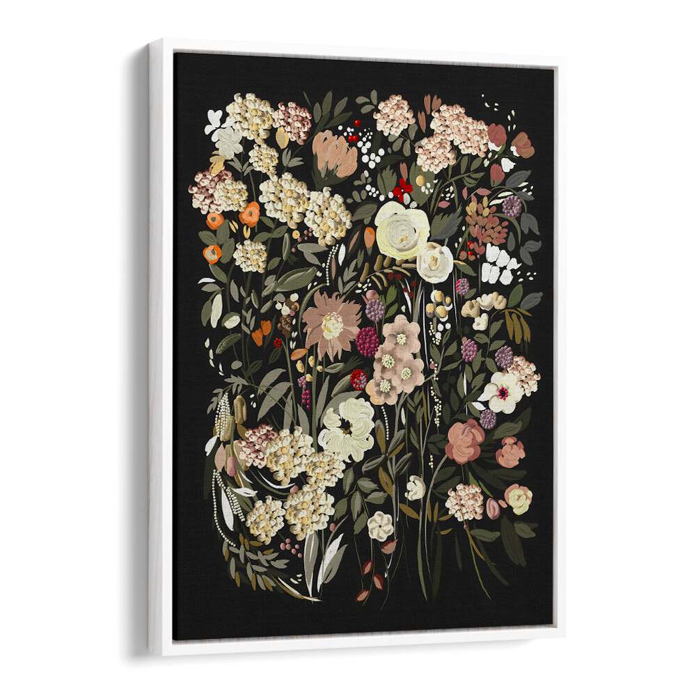 Elegant BLACK BOUQUET, FLORAL FLOWER PAINTINGS featuring rich hues, perfect for enhancing your decor and ambiance.