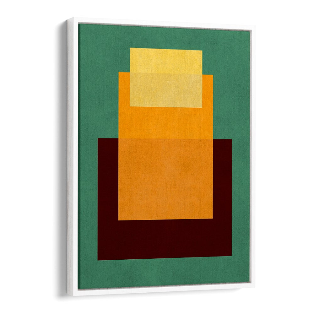 Colorful Overlay XV, geometric art prints featuring vibrant layered shapes for a striking modern decor accent.
