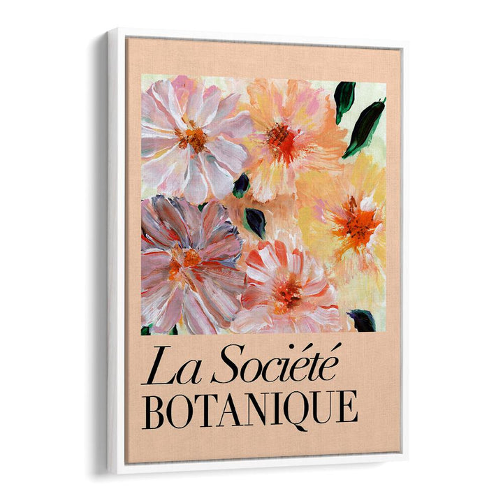 Vibrant BOTANIQUE PEACH, FLORAL FLOWER PAINTINGS showcasing soft peach and floral hues to enhance your decor.