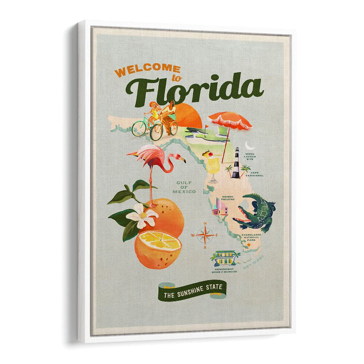 Vibrant FLORIDA, TRAVEL POSTERS showcasing the Sunshine State's culture and landscapes, perfect for home decor.