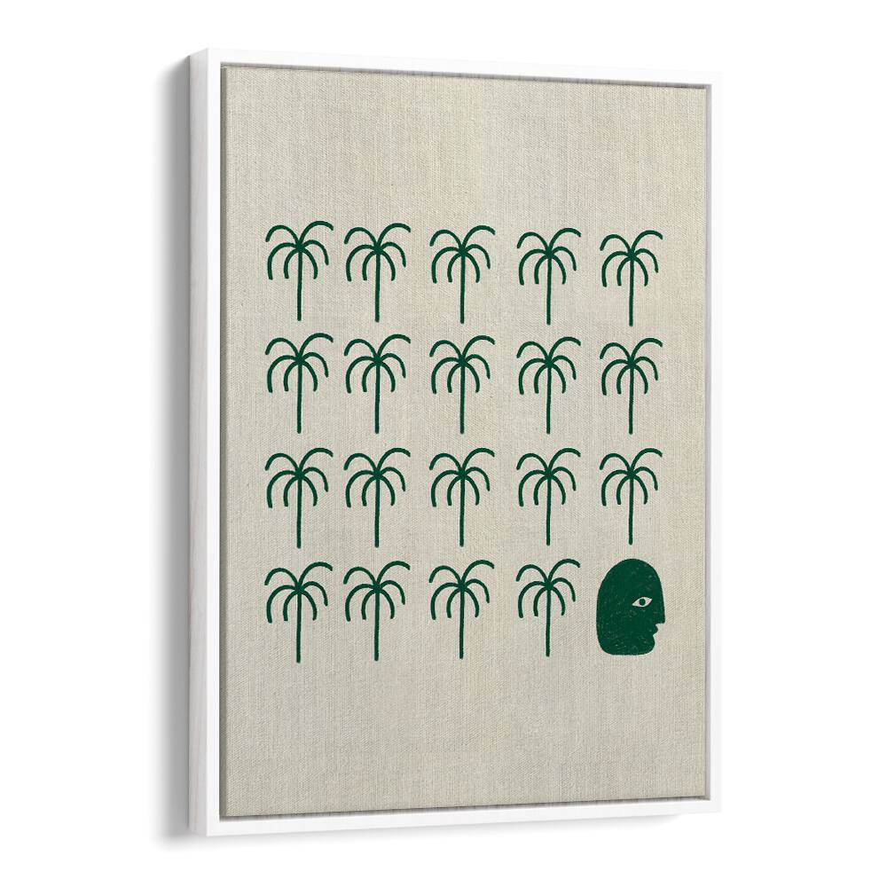 Stylish ROOTS, BOHO ART PAINTINGS featuring palm trees and a unique face design, perfect for enhancing your decor.