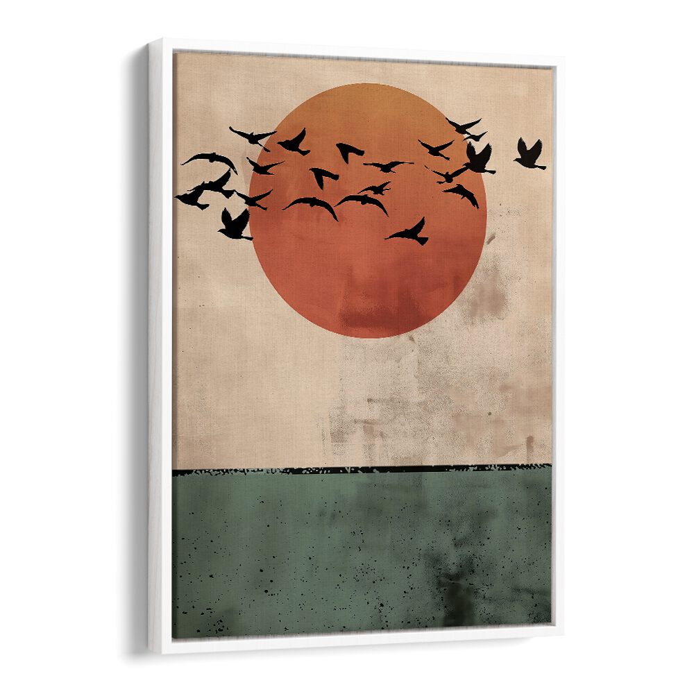 Stunning BIRDS FLYING IN THE SUNSET, LANDSCAPE PAINTINGS by Andreas Magnusson, capturing nature's beauty.