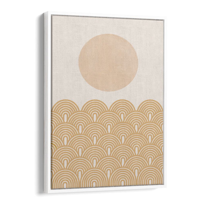 Retro Summer Boho Art Paintings from The Miuus Studio showcase a warm sun and elegant waves, perfect for your decor.