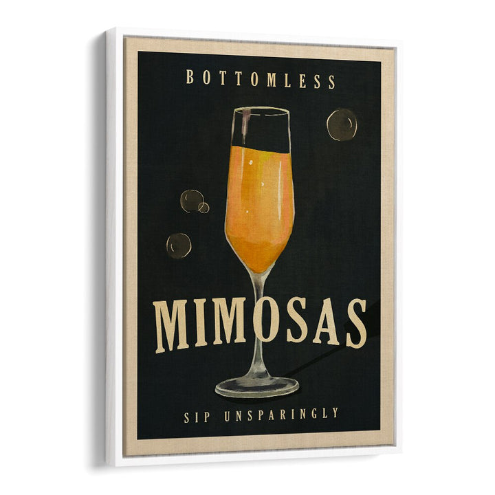 Elegant MIMOSAS COCKTAIL , BAR art piece featuring a bubbly drink, perfect for enhancing your home bar decor.