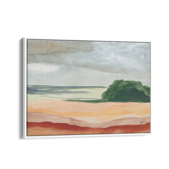 Stunning ARID LAND II, LANDSCAPE PAINTINGS print showcasing warm tones and unique textures of arid landscapes.