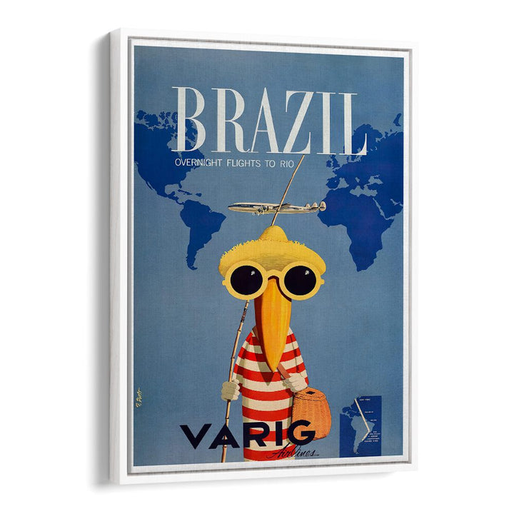Vibrant BRAZIL I, VINTAGE TRAVEL POSTERS showcasing colorful art and culture, perfect for enhancing your home decor.