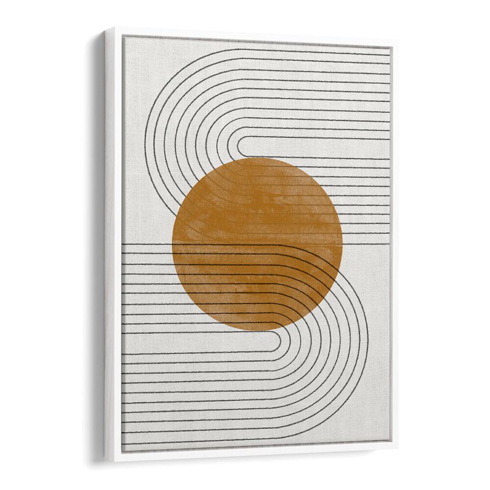 Abstract Flow II, Boho Art Paintings by The Miuus Studio, features modern lines and warm tones for stunning decor.