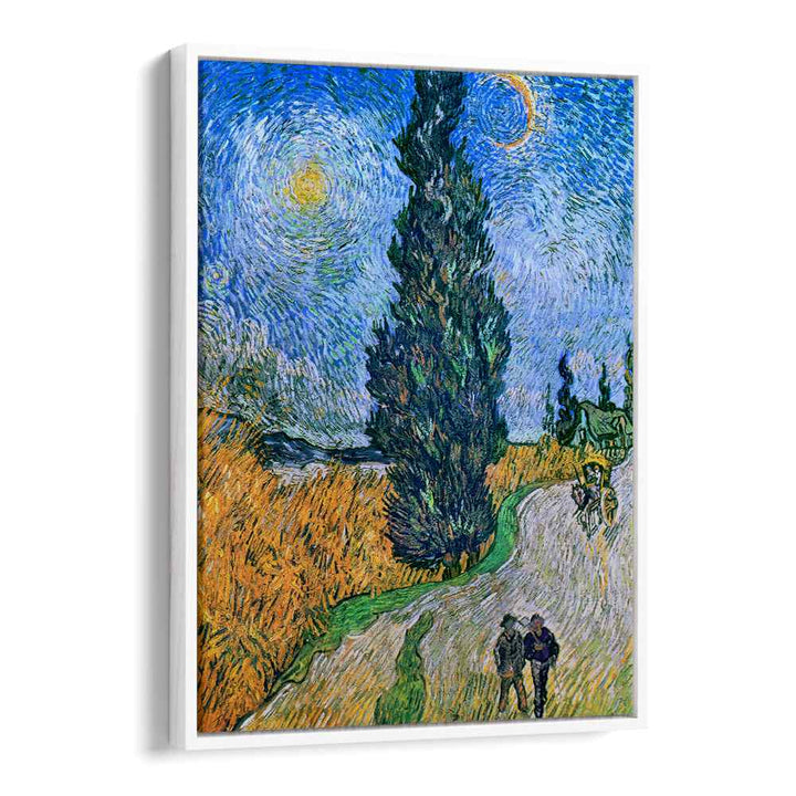 VINCENT VAN GOGH'S ROAD WITH CYPRESS AND STAR (1890) ,  VINTAGE PAINTINGS