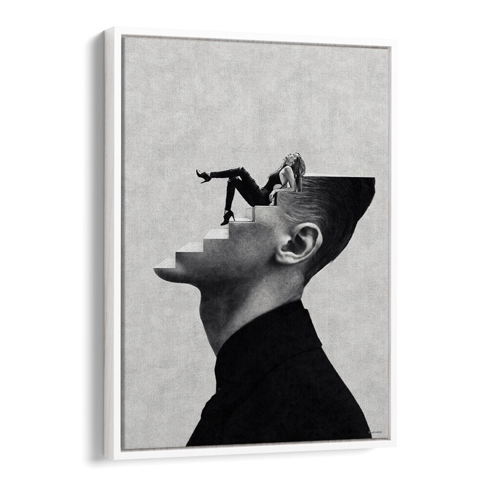 Surreal art print "It's a Woman's World" by Underdott, blending imagination and creativity in a striking design.