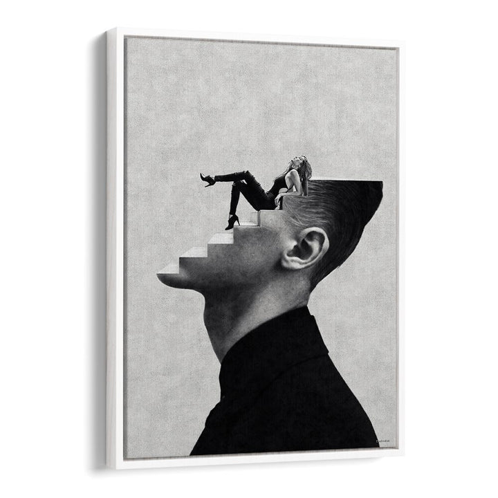 Surreal art print "It's a Woman's World" by Underdott, blending imagination and creativity in a striking design.