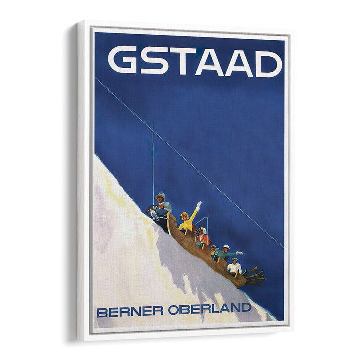 GSTAAD III, VINTAGE TRAVEL POSTERS showcase charming alpine adventures, perfect for adding nostalgia to your decor.