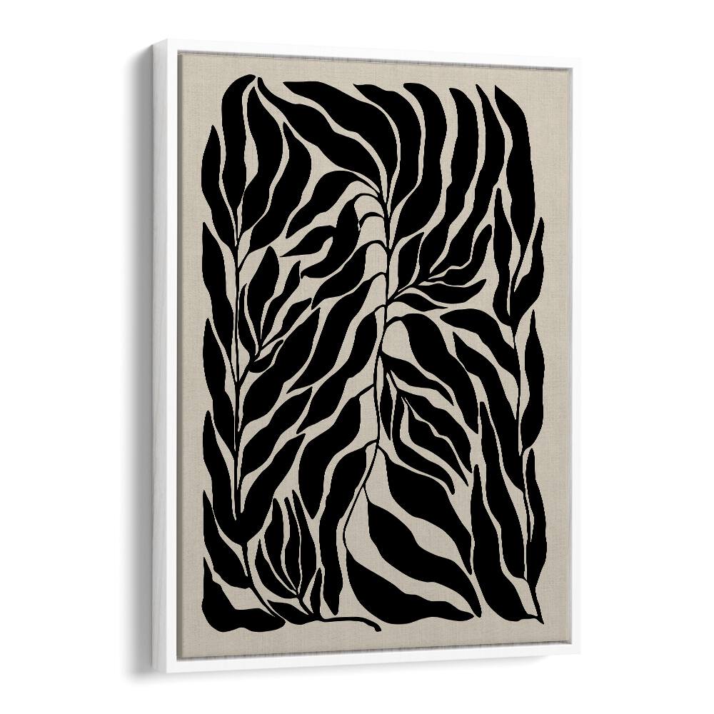 Elegant BLACK LEAVES, FLORAL FLOWER PAINTINGS by Elena Ristova, showcasing intricate botanical artistry.