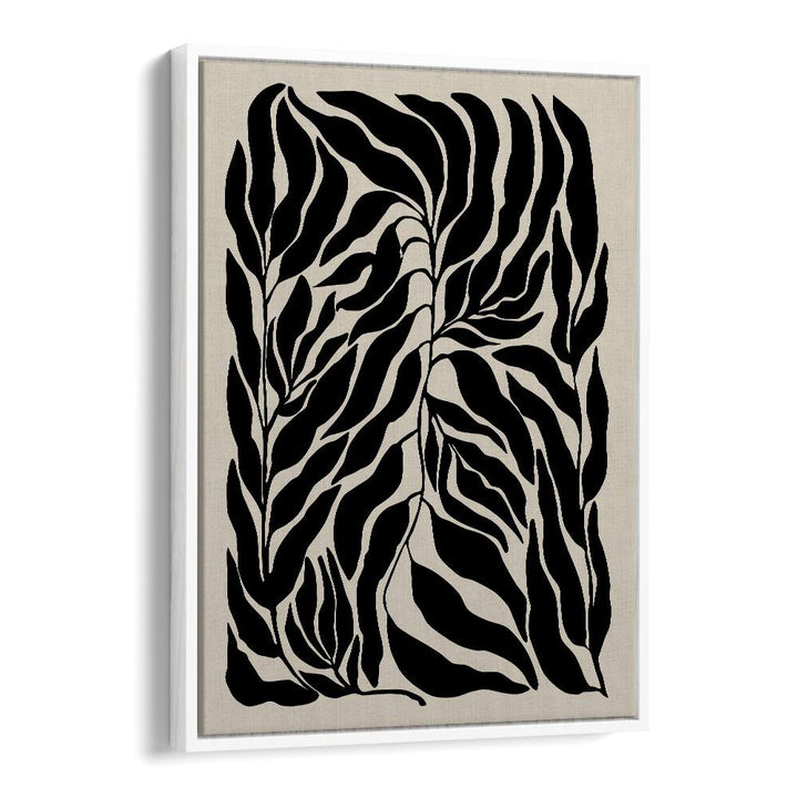 Elegant BLACK LEAVES, FLORAL FLOWER PAINTINGS by Elena Ristova, showcasing intricate botanical artistry.