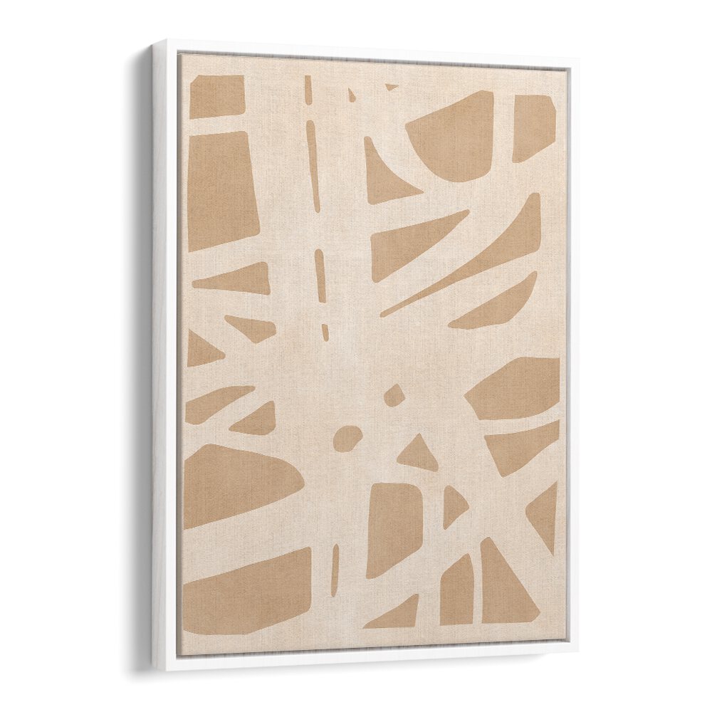 Stylish EXPRESSIVE LINES III, ABSTRACT PAINTINGS featuring bold shapes in neutral tones, perfect for modern decor.