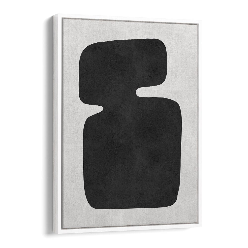 Stylish ORGANIC II, GEOMETRIC ART PRINTS featuring a bold black design, perfect for modern home decor.