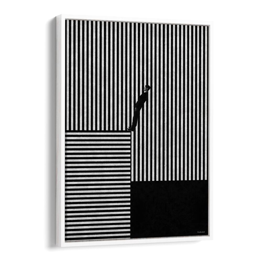 Transform your space with STRIPED ILLUSION, GEOMETRIC ART PRINTS from Underdott, adding modern intrigue to any room.