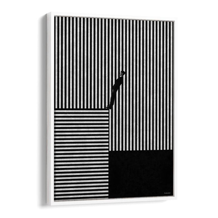 Transform your space with STRIPED ILLUSION, GEOMETRIC ART PRINTS from Underdott, adding modern intrigue to any room.