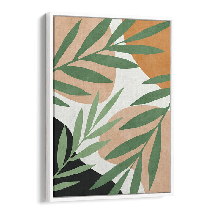 Vibrant TROPICAL V, BOHO ART PAINTINGS featuring lush greens and warm tones, perfect for a tropical-inspired decor.