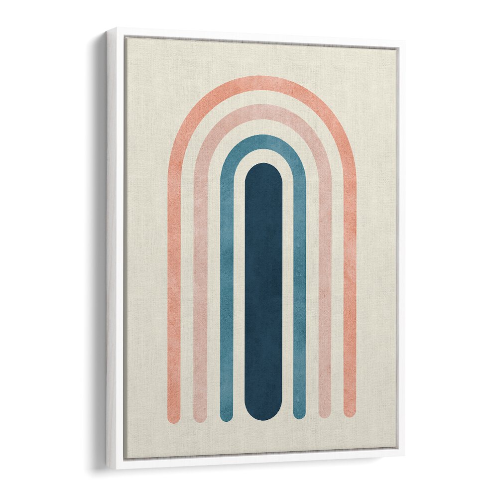 Modern LINES AND ARCS III, BOHO ART PAINTINGS featuring soft colors and geometric designs to enhance any space.