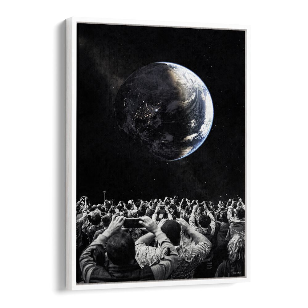 Witness the mesmerizing OBSERVERS, SURREAL ART PRINTS, where reality meets imagination by Underdott.