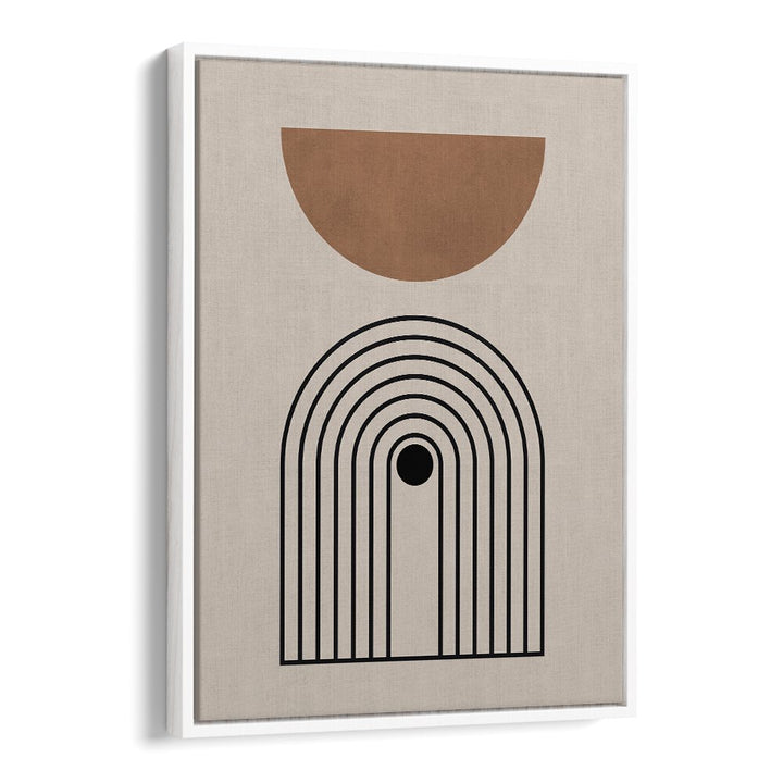 Modern design meets creativity in COMPOSITION V, BOHO ART PAINTINGS featuring unique lines and circles.