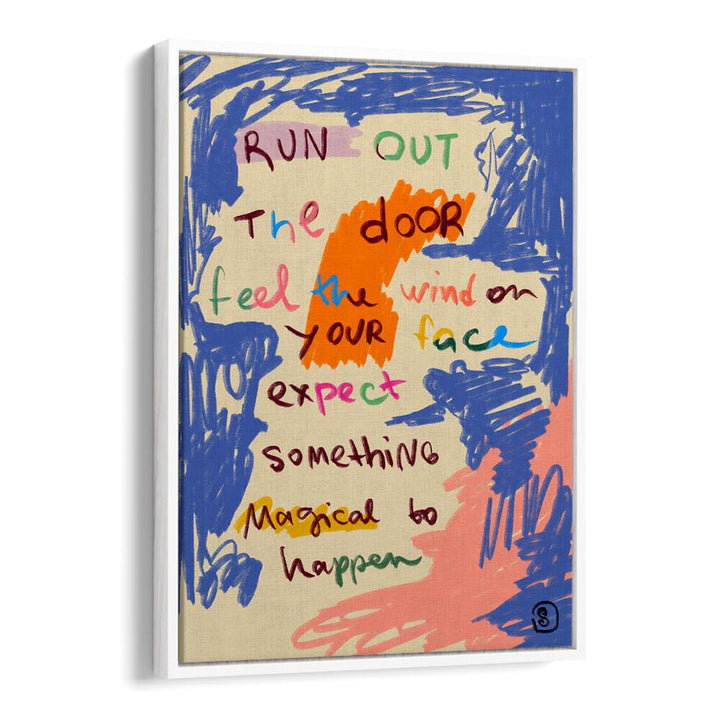 Bright typography poster featuring a MAGICAL DAY MESSAGE, QUOTES to inspire positivity and creativity in your space.