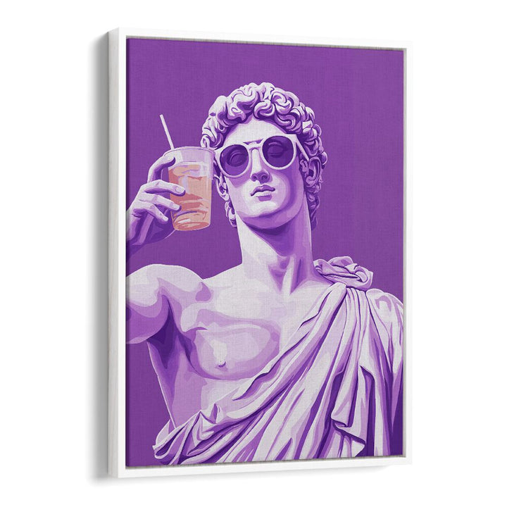 GREEK STATUE CHEERS, POP ART PAINTINGS blend classic elegance with a modern twist, perfect for any stylish space.