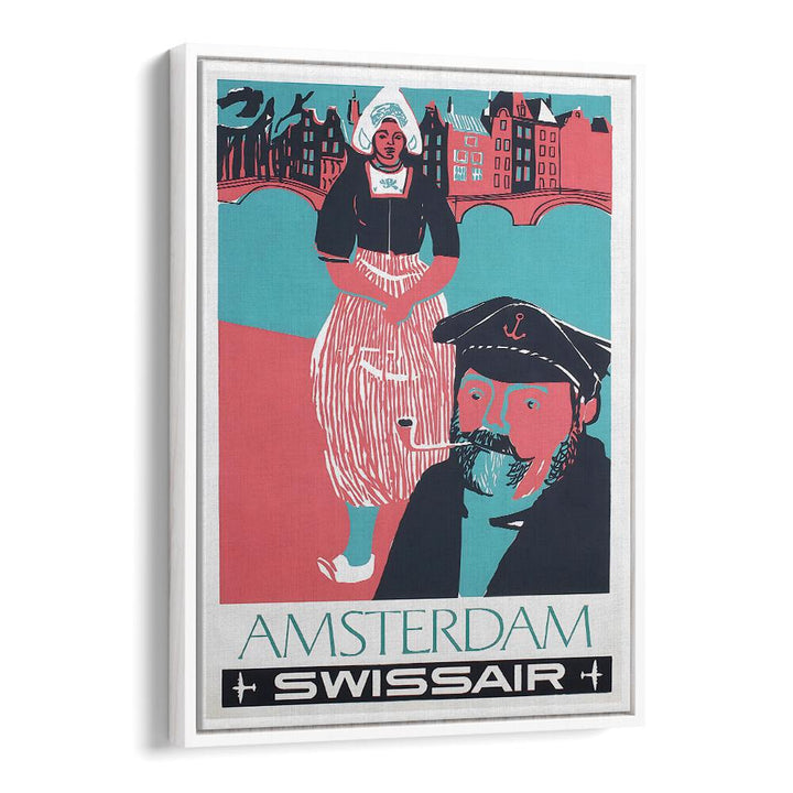 AMSTERDAM II, VINTAGE TRAVEL POSTERS showcase a vibrant depiction of Amsterdam's charm and culture, perfect for your decor.