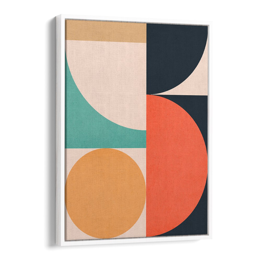 CIRCLES IN HARMONY V, GEOMETRIC ART PRINTS showcases vibrant colors and shapes, perfect for enhancing your space.