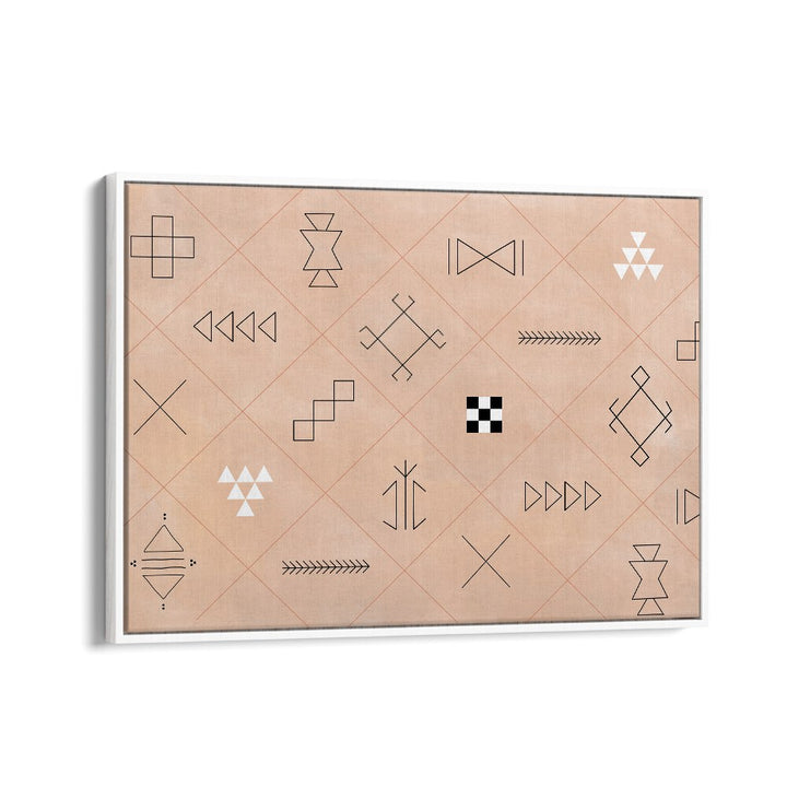 Elegant SYMBOLS , BOHO ART PAINTINGS featuring geometric designs by Elena Ristova for modern decor enthusiasts.