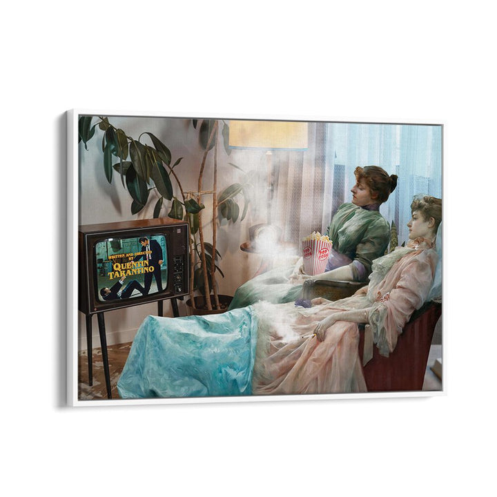 Experience nostalgia with THE MOVIE BEGINS, ALTERED ART PRINTS, blending art and cinema magic by Dikhotomy.
