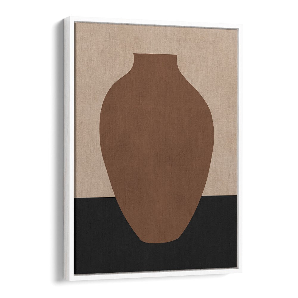 Stylish TRIBAL SHAPES VIII, GEOMETRIC ART PRINTS featuring a modern vase design, perfect for home decor elegance.