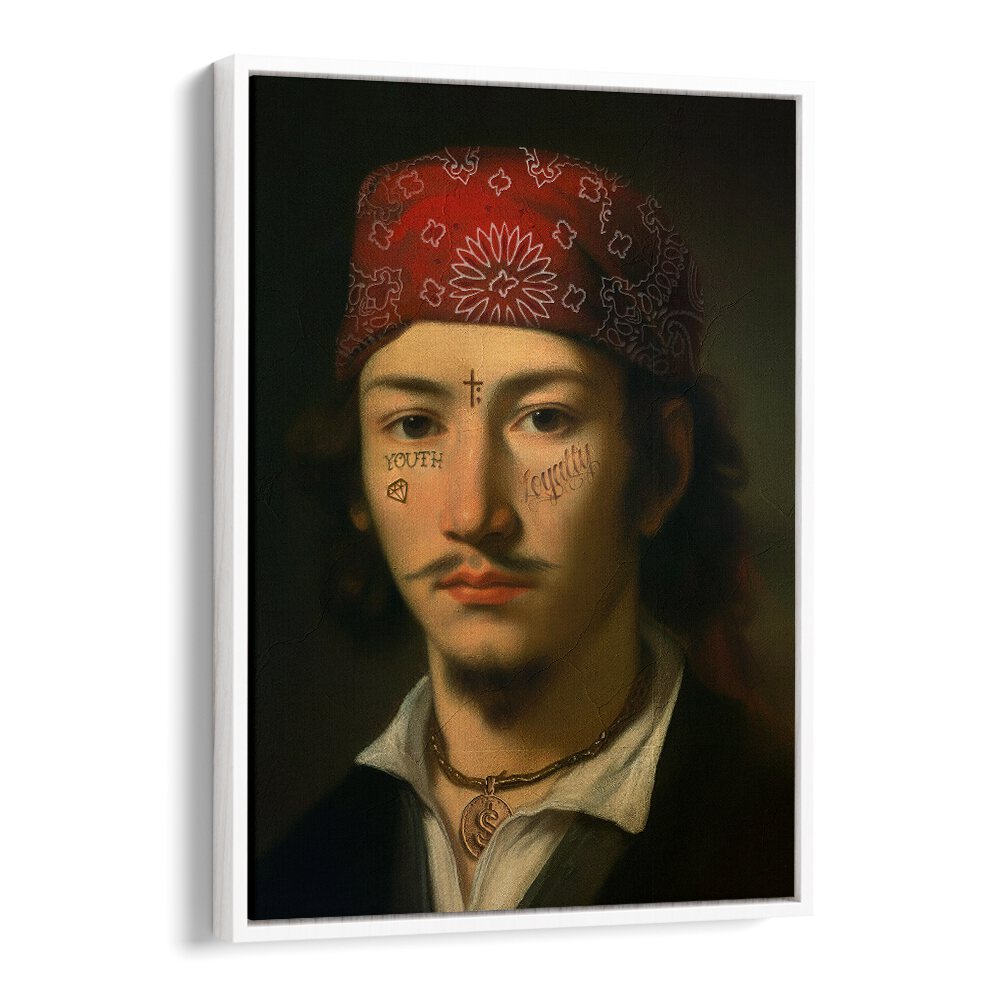 Explore the LATIN GANG, ALTERED ART PRINTS by Dikhotomy, featuring urban artistry and vibrant cultural expression.