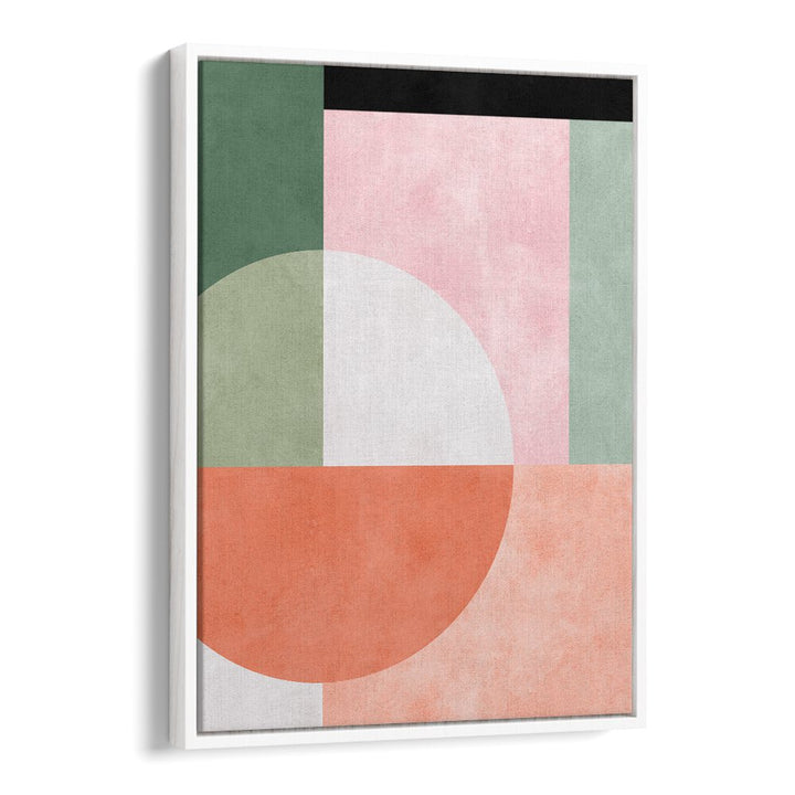Bright and modern GEOMETRIC HARMONY III art print showcasing vibrant shapes, perfect for contemporary decor.