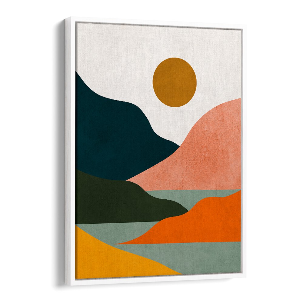 Stunning WATERCOLOR VI, LANDSCAPE PAINTINGS featuring vibrant colors and abstract shapes for your home decor.