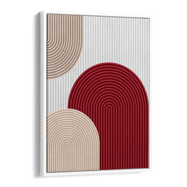 Stylish SEMICIRCLES IV, GEOMETRIC ART PRINTS featuring rich colors and bold lines, perfect for modern decor.