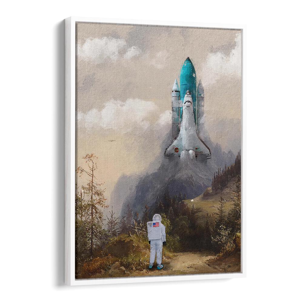 Surreal "Missed the Shuttle" altered art prints by Dikhotomy transform your space with imaginative beauty.