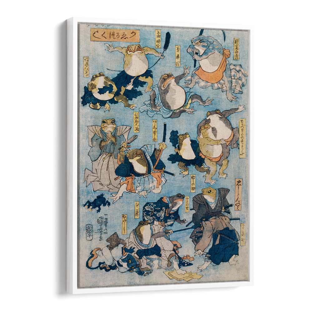FAMOUS HEROES OF THE KABUKI , VINTAGE PAINTINGS