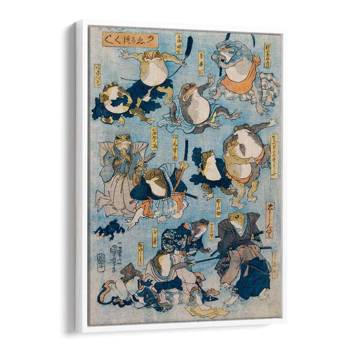 FAMOUS HEROES OF THE KABUKI , VINTAGE PAINTINGS