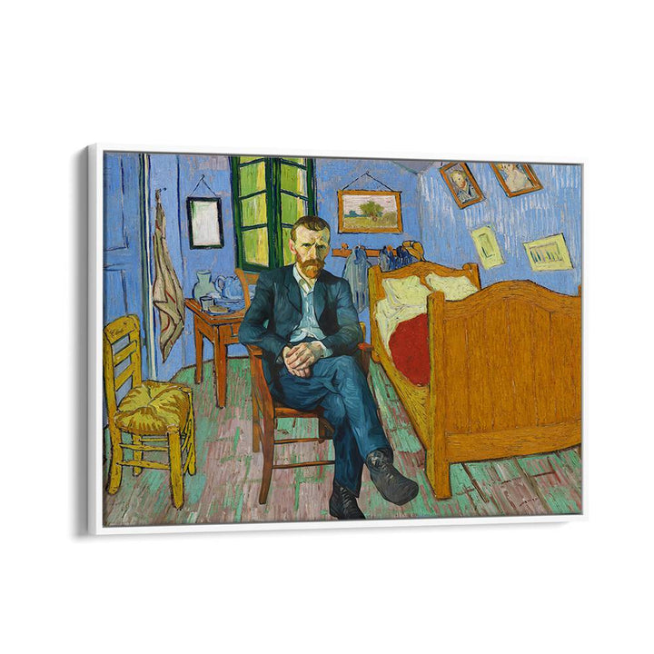 VINCENT'S ROOM, ALTERED ART PRINTS by Dikhotomy captures Van Gogh's iconic essence in a contemporary masterpiece.