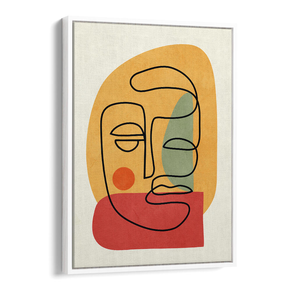 ABSTRACT FACES VIII , BOHO ART PAINTINGS