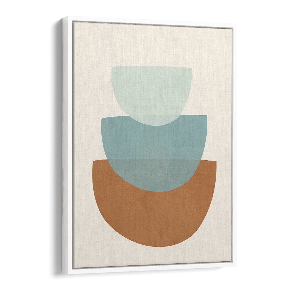 AZZURRO SHAPES I , BOHO ART PAINTINGS