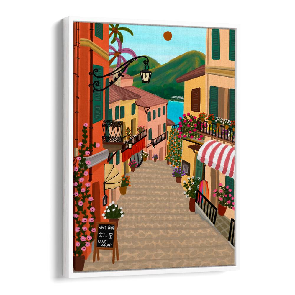 CHARMING MEDITERRANEAN VILLAGE , TRAVEL POSTERS