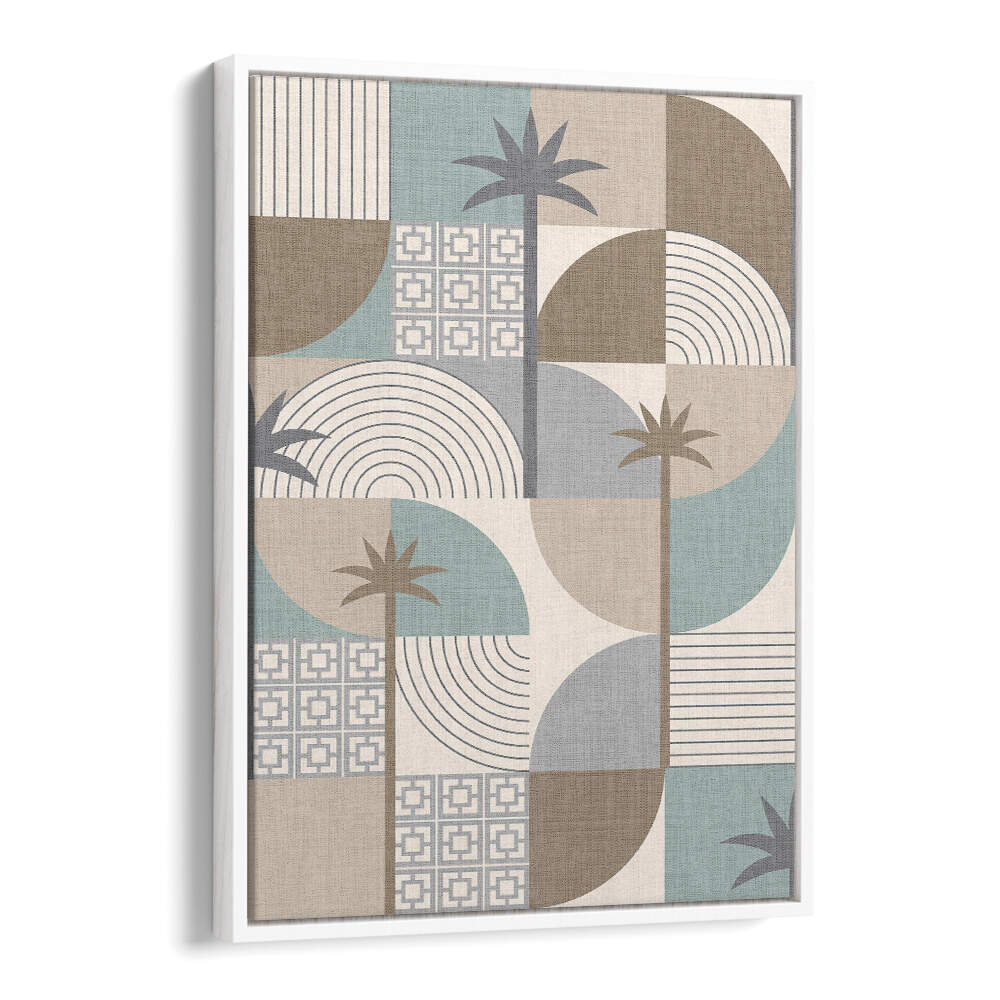 DESERT SHAPES AND PALMS SAND , BOHO ART PAINTINGS