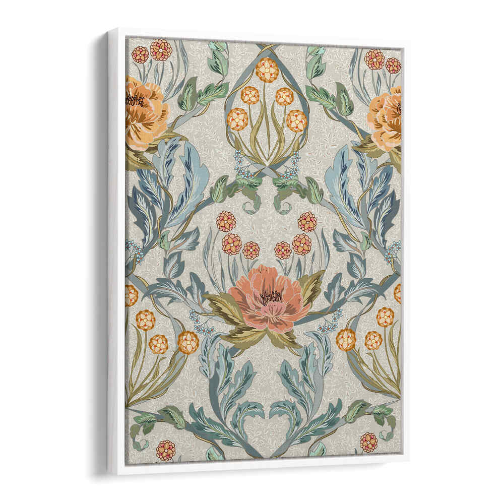 ANTIQUE PATTERN IV, PATTERN ART PRINTS featuring a floral design, perfect for elevating your home decor.