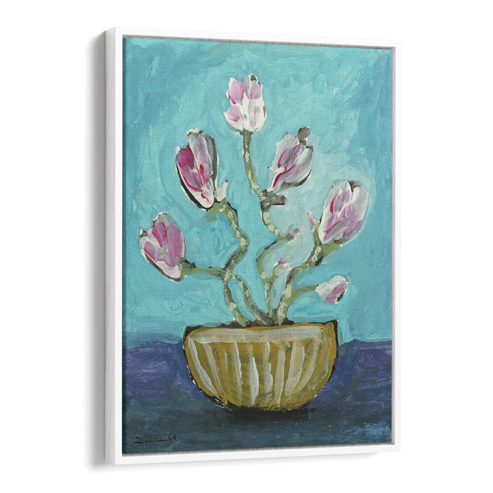 MAGNOLIA VASE , FLORAL FLOWER PAINTINGS