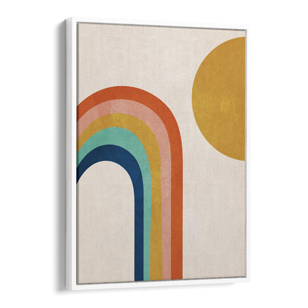 RETRO RAINBOW SUN , BOHO ART PAINTINGS