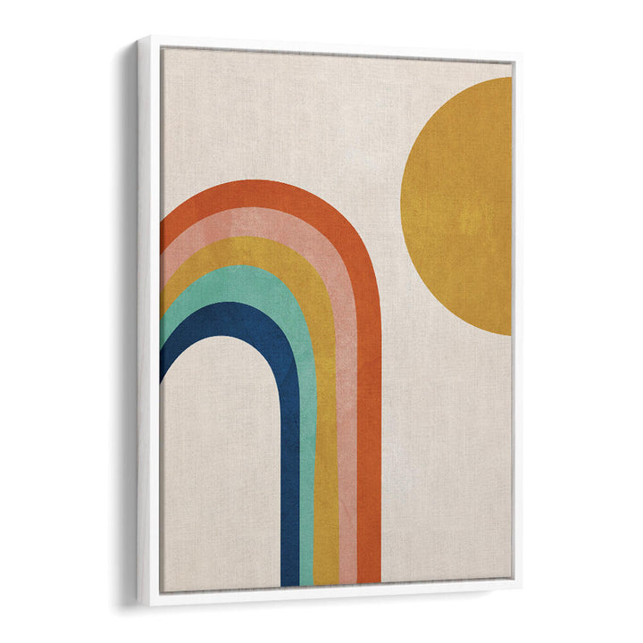 RETRO RAINBOW SUN , BOHO ART PAINTINGS