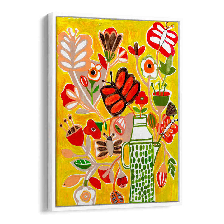 FLOWERS AND BUTTERFLIES , FLORAL FLOWER PAINTINGS